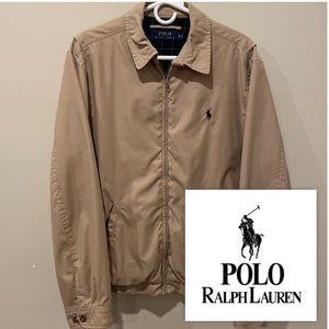 Mens Polo Ralph Lauren Bi-Swing Tan windbreaker jacket